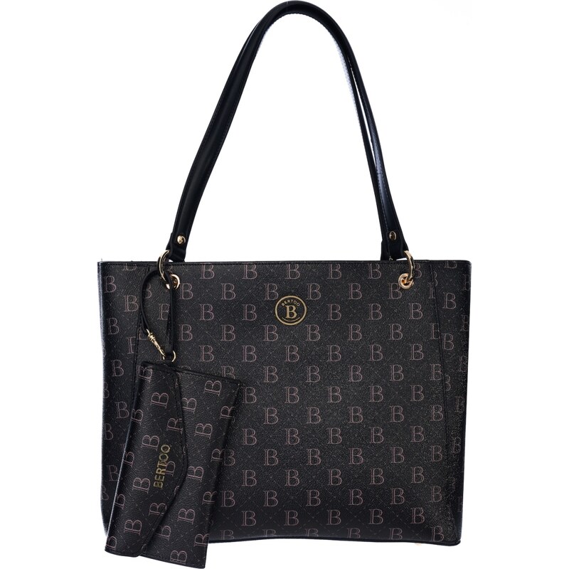 Dámska kabelka BERTOO Federica čierna/logo 63190855