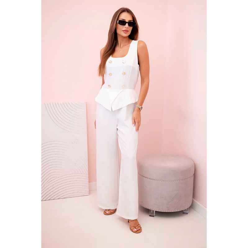 Kesi Dámsky overal 58060 bez rukávov so širokými nohavicami a 64236700