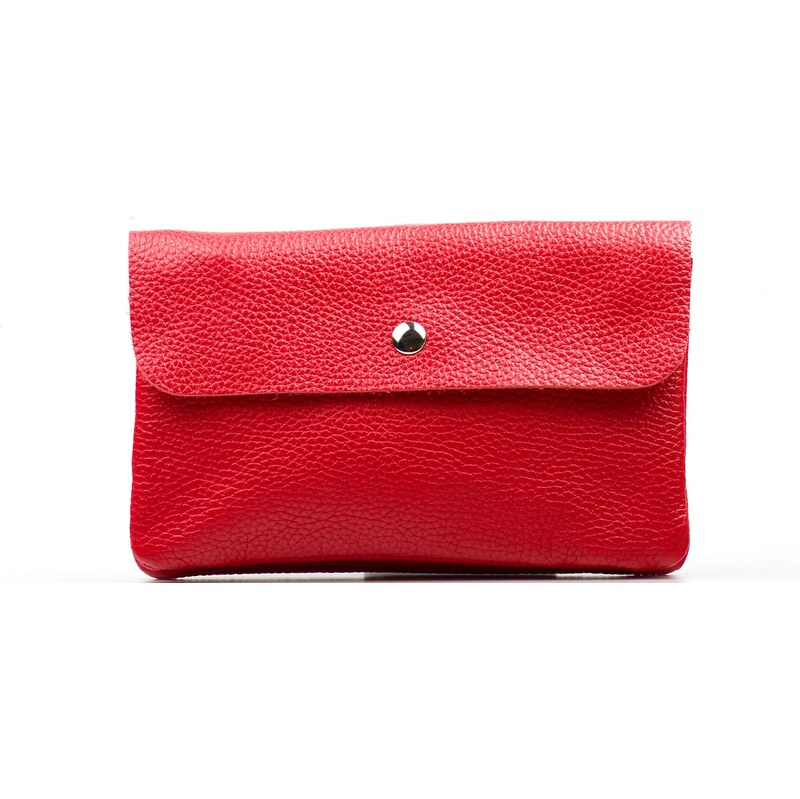 Blaire Kožená mini kabelka Manola na telefón červená 64987933