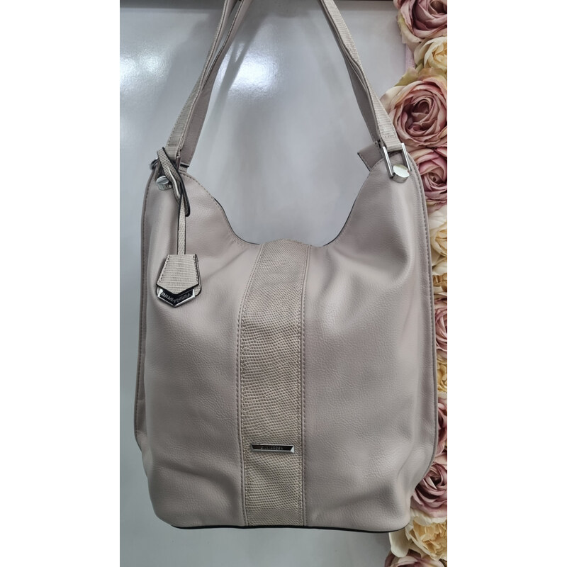 Katrins Fashion Sivá kabelka na plece Silvia Rosa 63191752