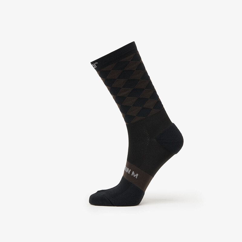Ponožky SOAR Running Diamond Crew Sock Black/Brown M 63192130