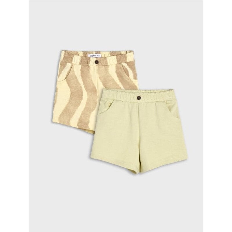 Sinsay - Súprava 2 šortiek - krémová 65738618