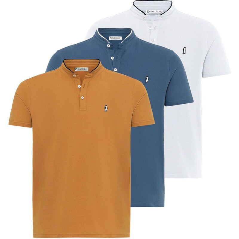 Dandalo Tričko farba ťavej srsti / modrosivá / biela 63198984