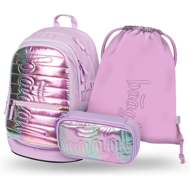 BAAGL SET 3 Core Lavender: batoh, penál, sáček 64414645