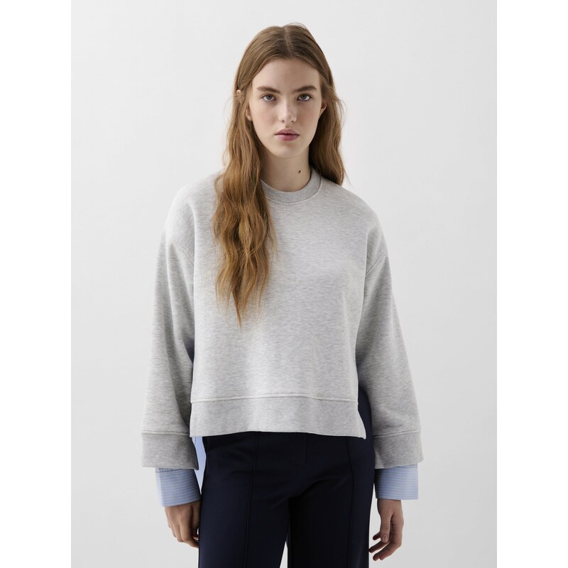 Scalpers Mikina sivá / sivá melírovaná 63199061