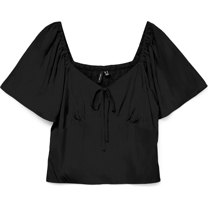 Vero Moda Petite Blúzka VMEASY JOY čierna 63199402