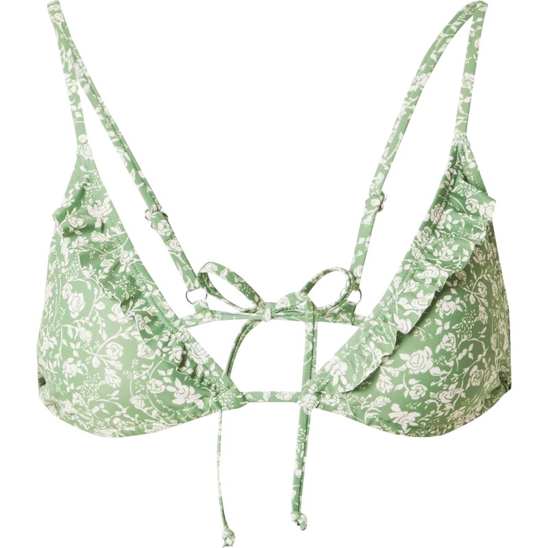 BeckSöndergaard Bikinový top Bella zelená / biela 63199493