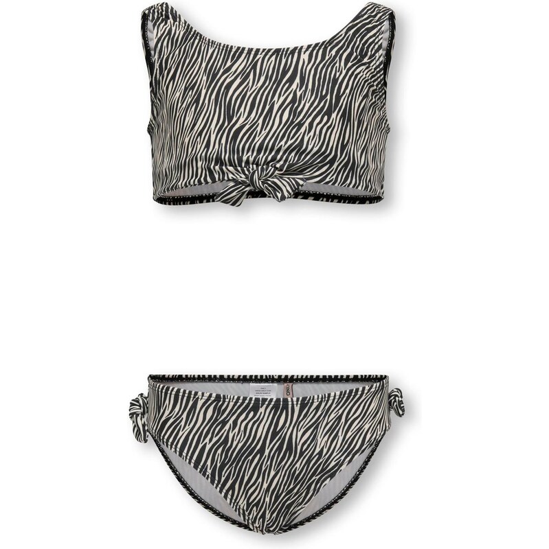 ONLY GIRLS Bikiny KOGBEACH čierna / biela 63199685