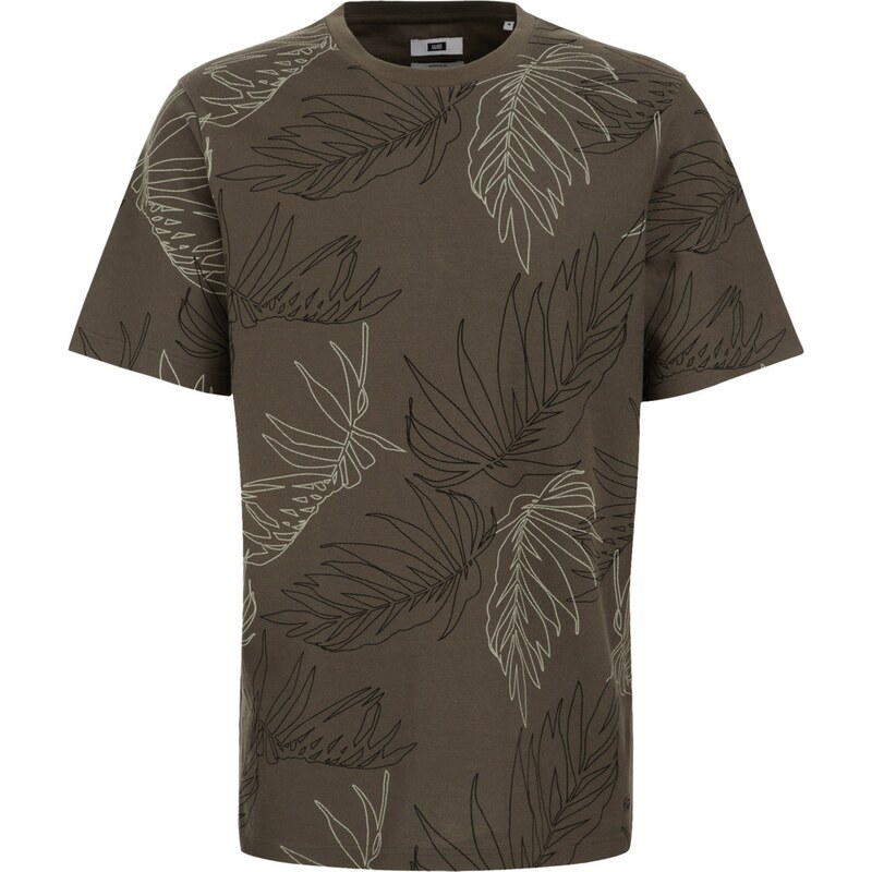 WE Fashion Tričko olivová / svetlozelená / čierna 63199852