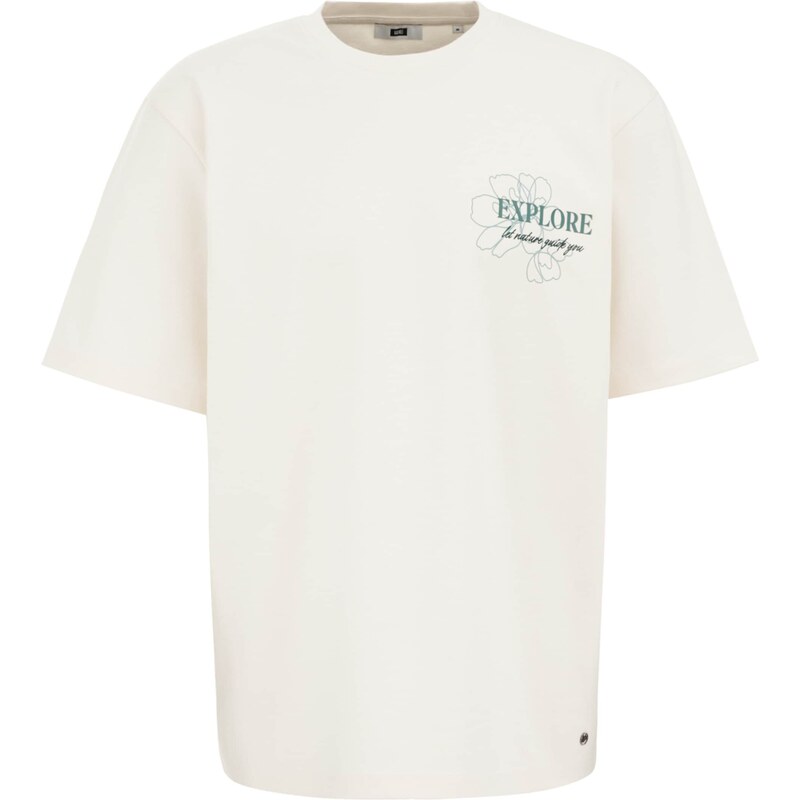 WE Fashion Tričko petrolejová / šedobiela 63199862