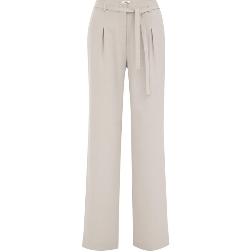 WE Fashion Plisované nohavice krémová / nebielená 63199872