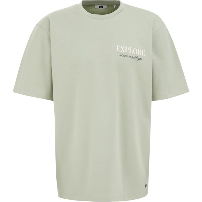 WE Fashion Tričko mätová / čierna / biela 63199895