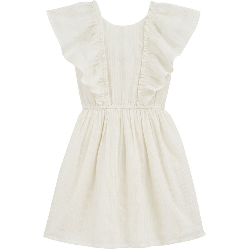 WE Fashion Šaty zlatá / biela 63199919