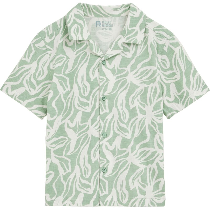 WE Fashion Košeľa svetlozelená / biela 63199965