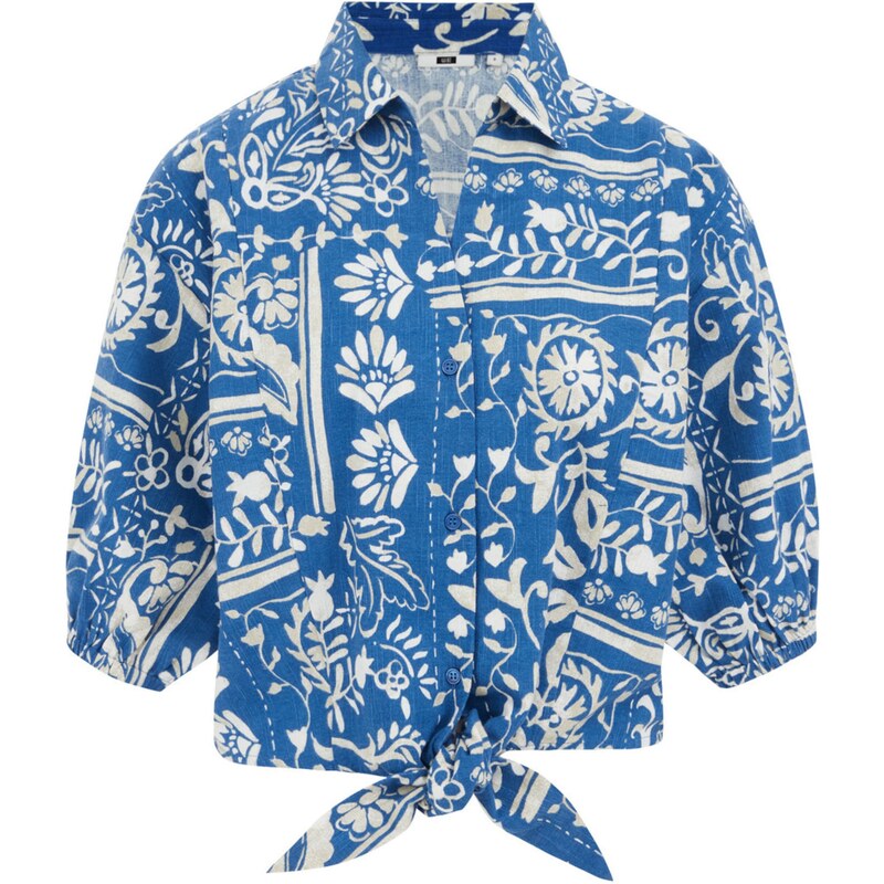 WE Fashion Blúzka modrá / biela 63200007