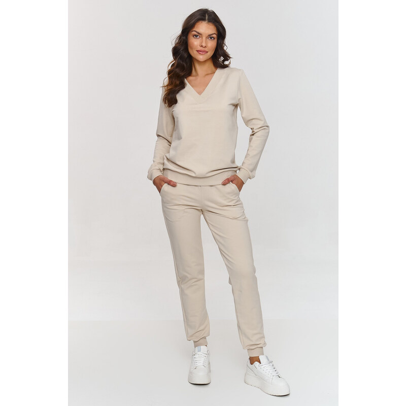 Makadamia Dámska tepláková súprava M868 | svetlo béžová M868 63207689