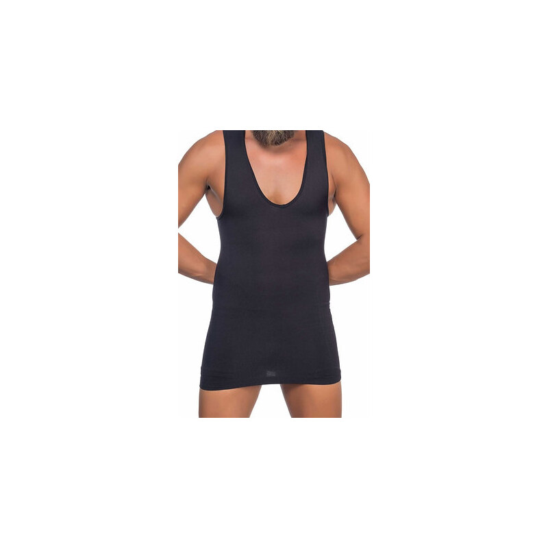 LORANE Pánske sťahovacie tielko - výstrih do V Farba: Čierna, Veľkosť: 63207891