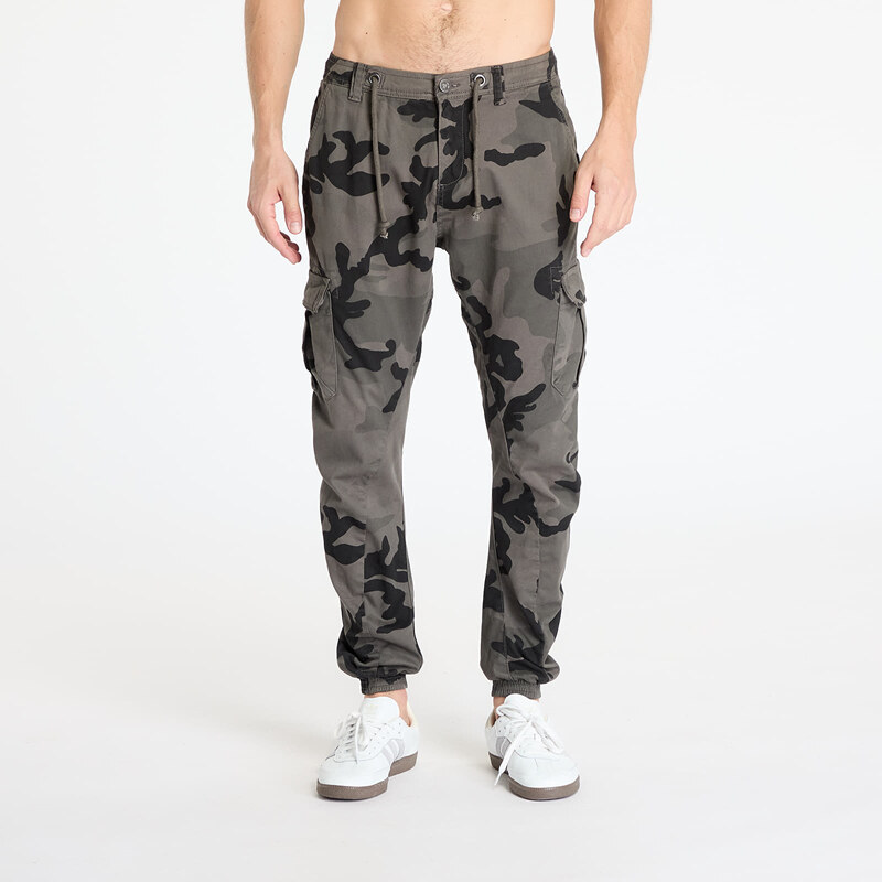 Kalhoty Urban Classics Camo Cargo Jogging Pants Camo Grey XL 54984711