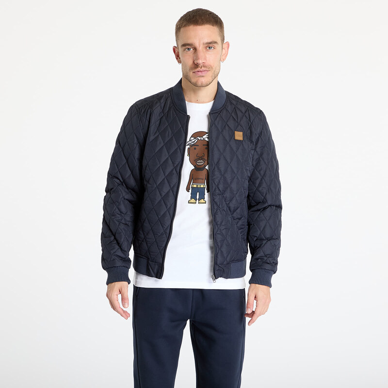 Bunda Urban Classics Diamond Quilt Nylon Jacket Navy M 47100590