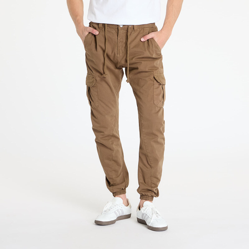 Kalhoty Urban Classics Cargo Jogging Pants Brown XXL 54984658