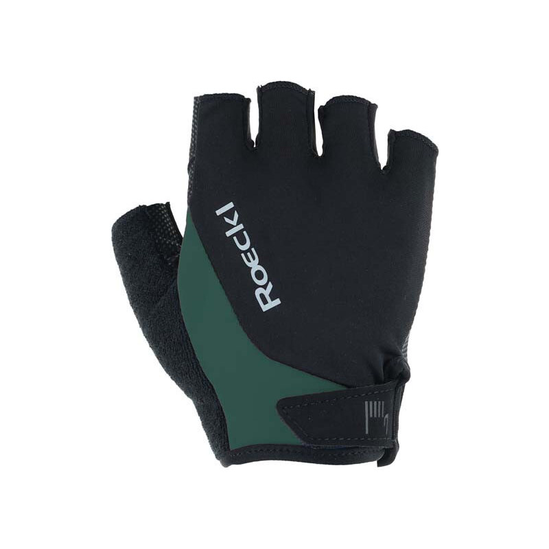 Roeckl cyklistické rukavice Basel 2, čierno-zelené (black/duck green) 63210333