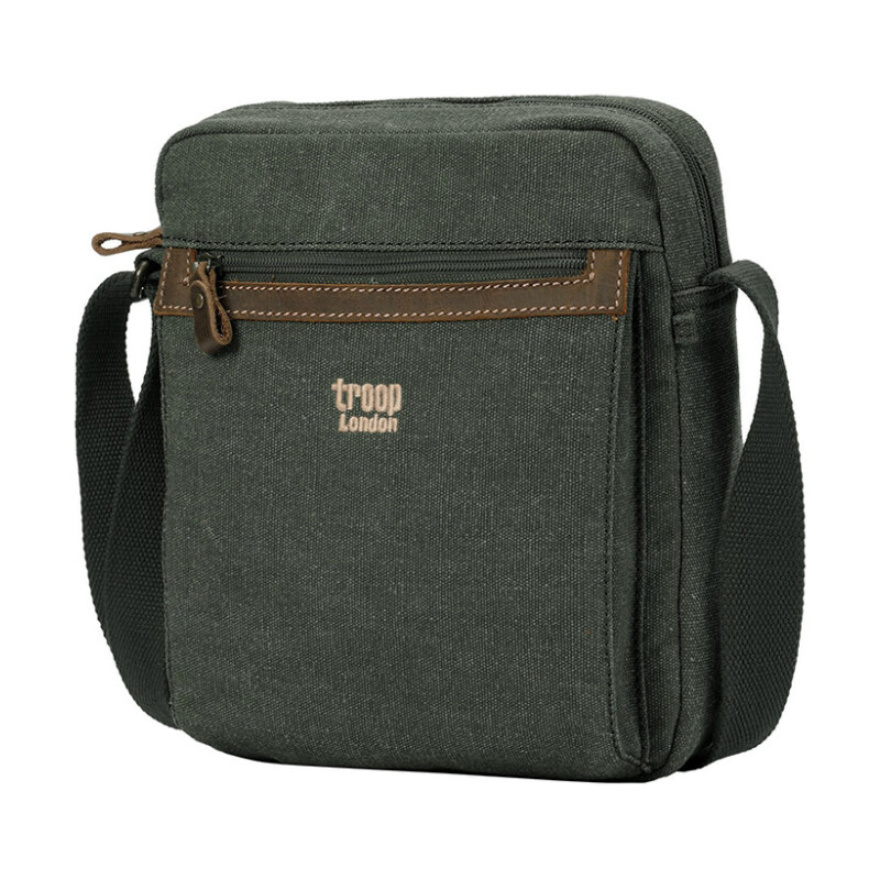Troop London Značková taška cez rameno tmavozelená (GT534) 63210553