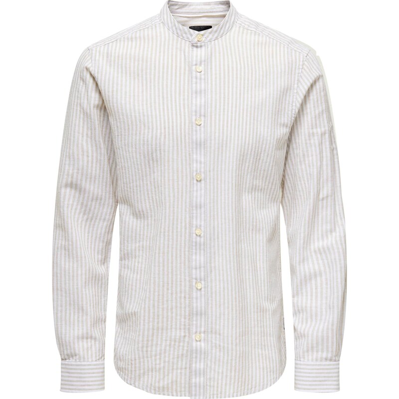 Only & Sons Košeľa ONSCaiden svetlosivá / šedobiela 54321992