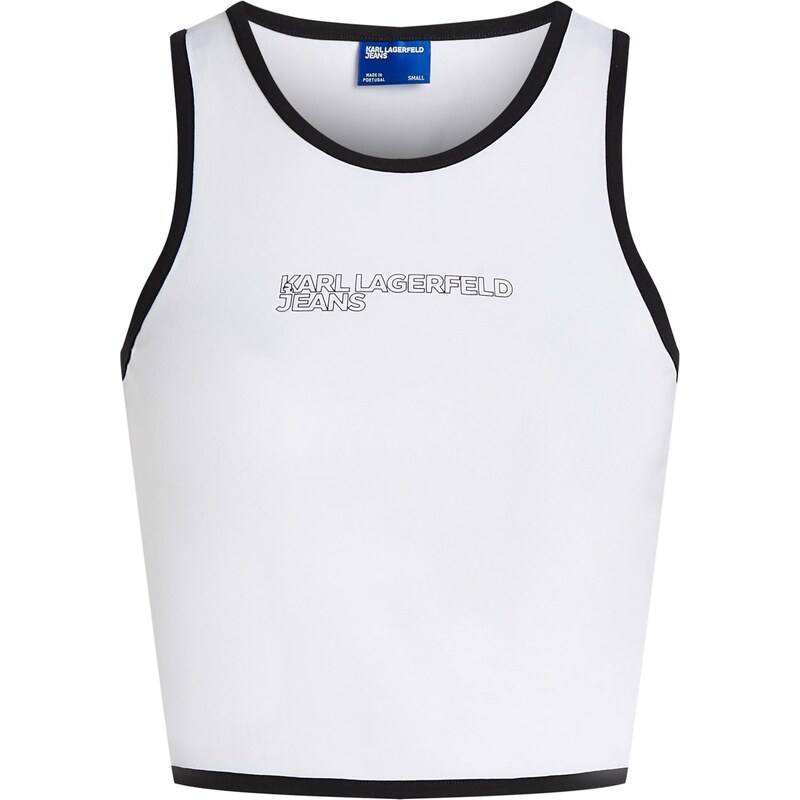 KARL LAGERFELD JEANS Top čierna / biela 62661845