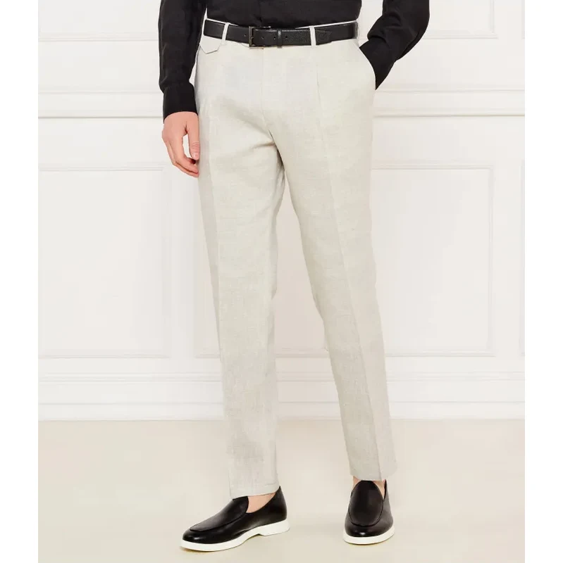 Windsor Ľanové chino nohavice Silvi | Shaped fit | s prímesou vlny 63213764