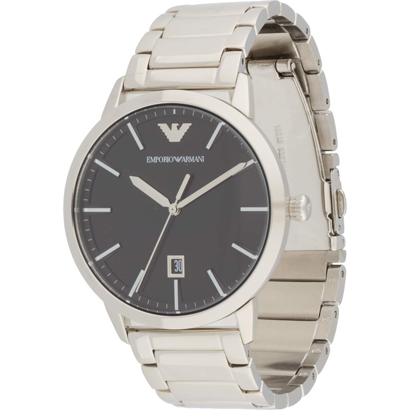 Emporio Armani Analógové hodinky čierna / strieborná 63218832