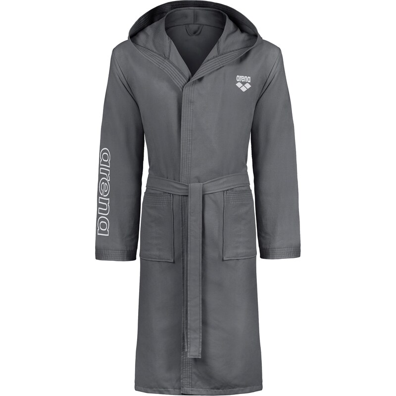 ARENA Športový župan ZEAL tmavosivá / biela 63219684