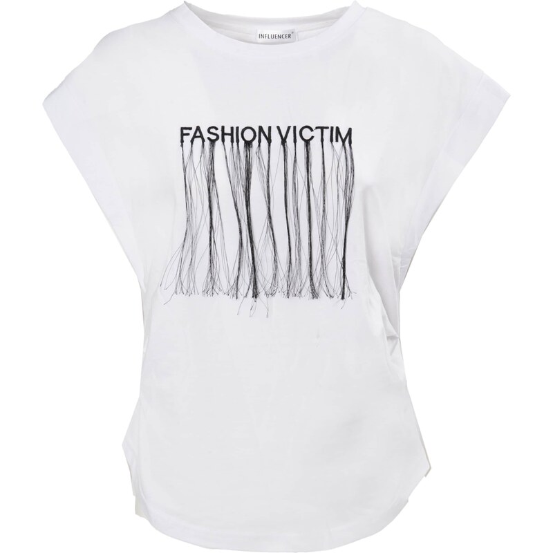 Influencer Tričko čierna / biela 63219717