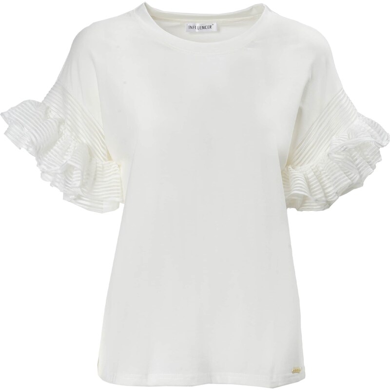 Influencer Tričko biela 63219742