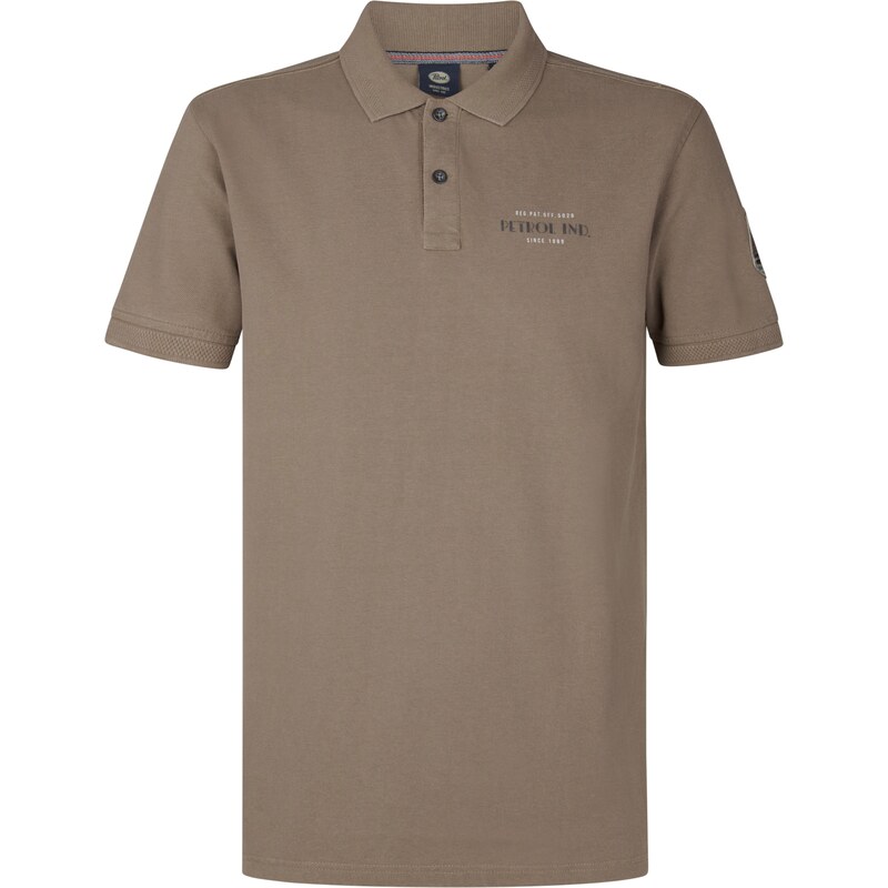 Petrol Industries Tričko Mangrove piesková / sivá 63219649