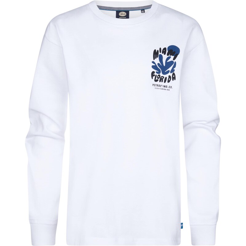 Petrol Industries Tričko Tropicalia modrá / čierna / biela 63219657