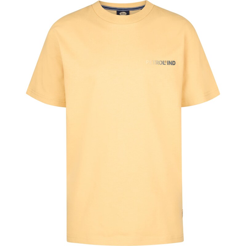 Petrol Industries Tričko Gull žltá / čierna melírovaná 63219664