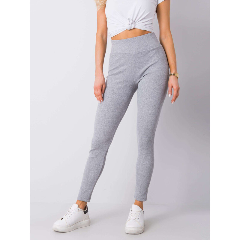 BASIC Svetlo šedé legíny so širokým pásom RV-LG-6379.11X-light grey 23608970