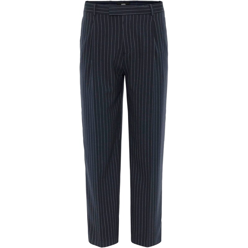 Antioch Plisované nohavice námornícka modrá / šedobiela 63219836