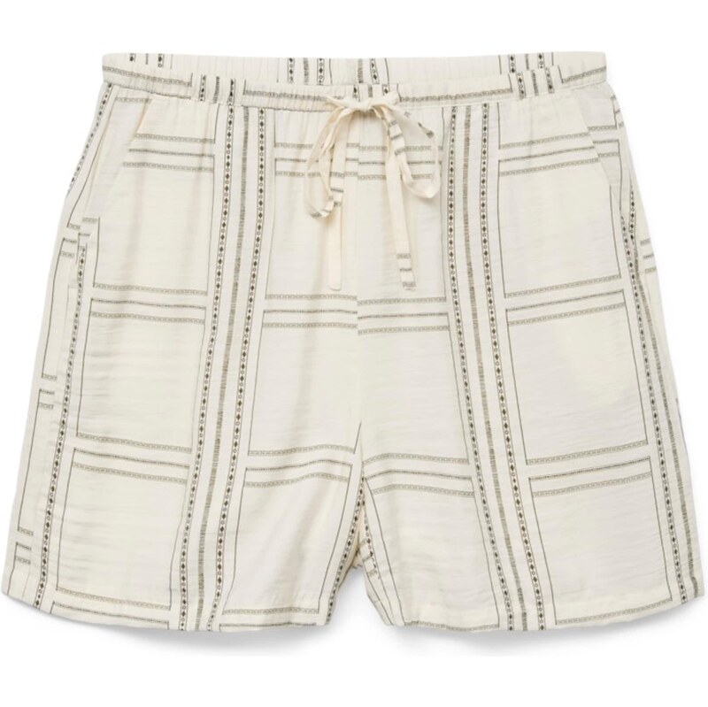 VERO MODA Nohavice VMJOSIE BERTA kaki / biela 63220305