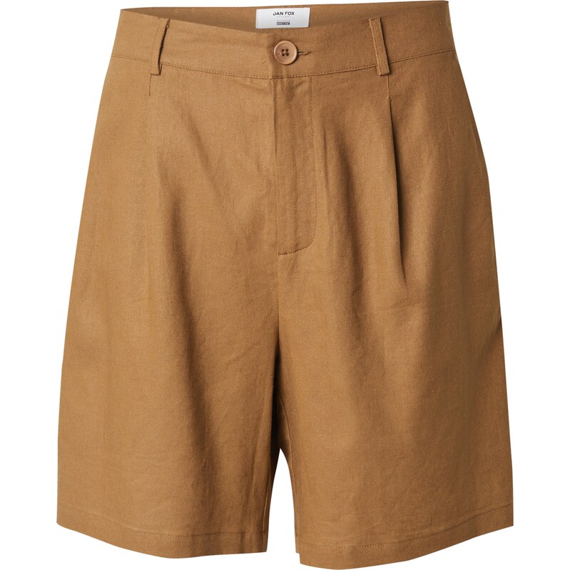 DAN FOX APPAREL Plisované nohavice Alan karamelová 63220990