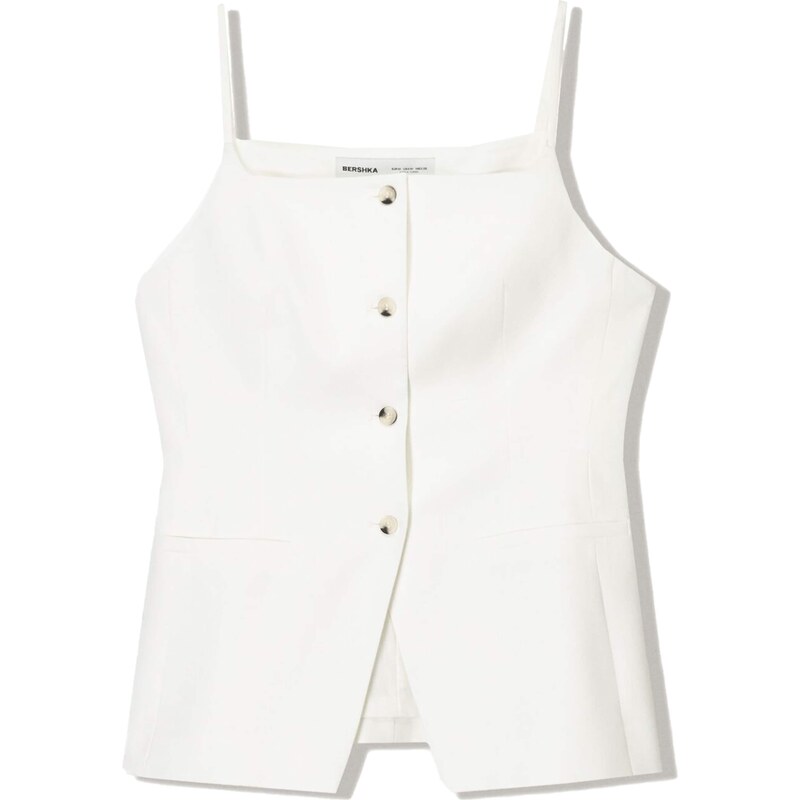 Bershka Vesta k obleku nebielená 63220961