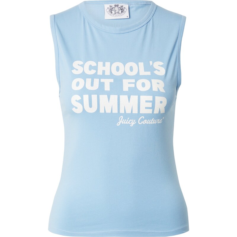 Juicy Couture Top SCHOOLS OUT svetlomodrá / biela 63221389