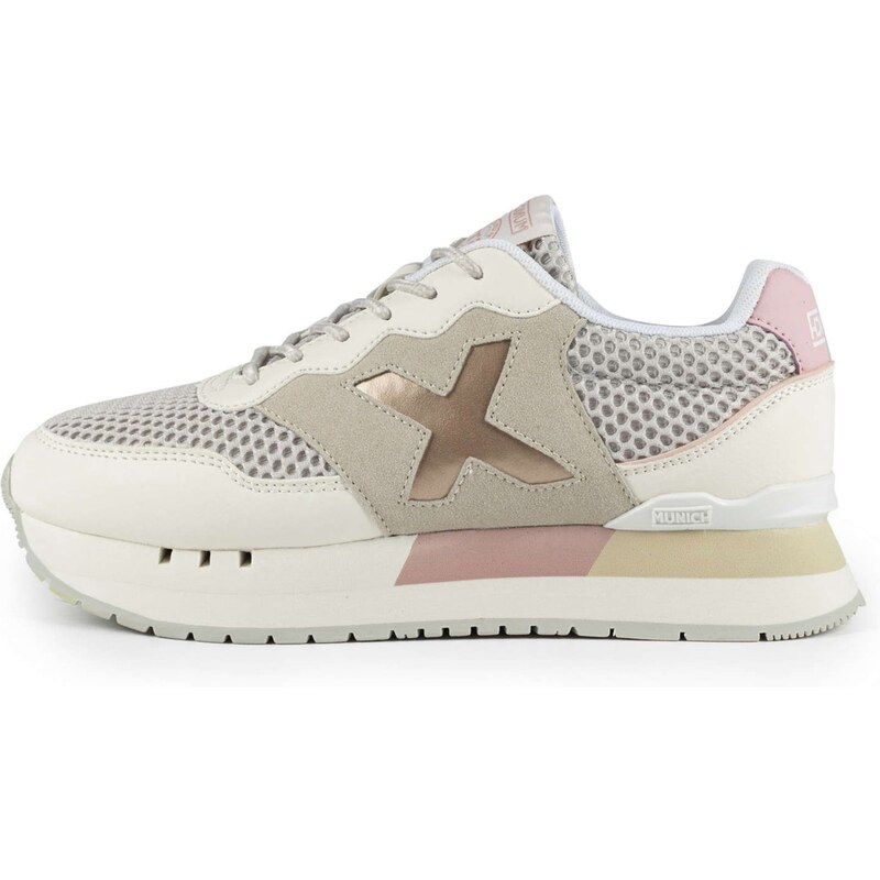 MUNICH Nízke tenisky Dash Sky nebielená / zlatá / svetlosivá / 63221538