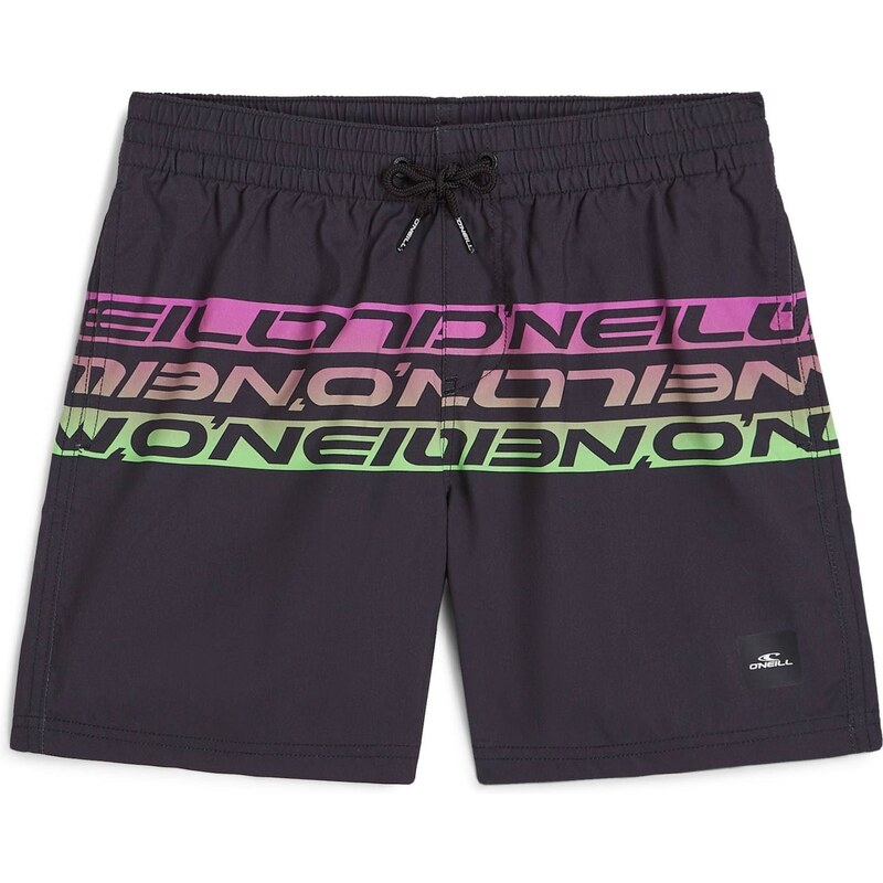 ONEILL Plavecké šortky Cali svetlozelená / tmavoružová / čierna 63221585