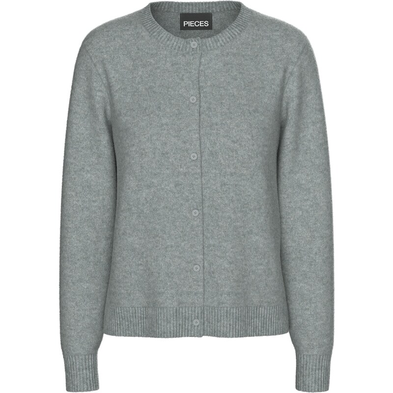 PIECES Kardigán sivá melírovaná 58422100