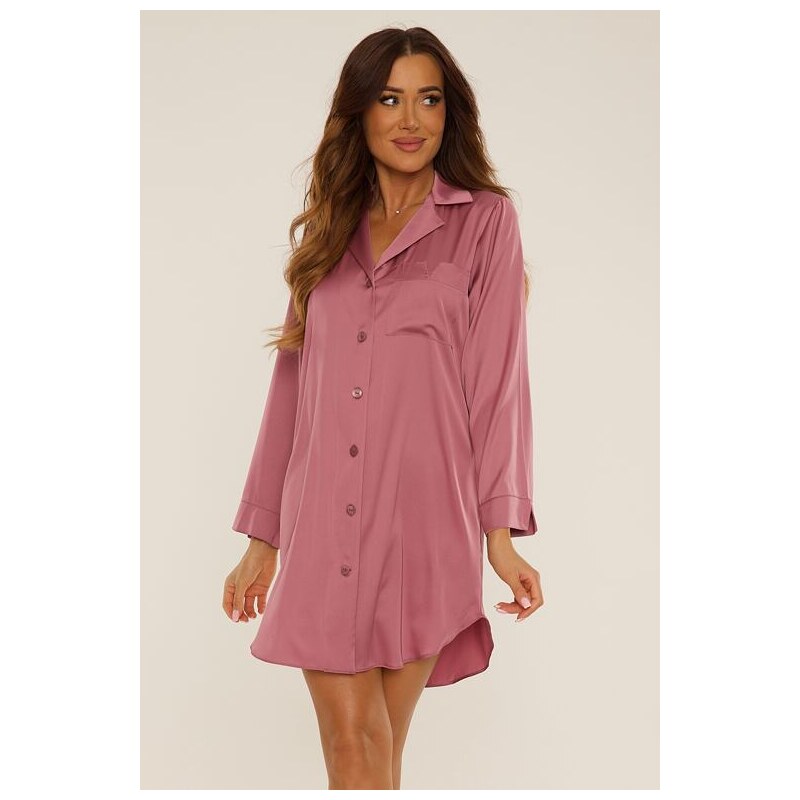 De Lafense Saténová nočná košieľka Cordelia staroružová 63245376