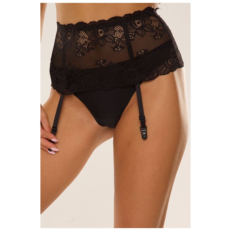 De Lafense Široký podväzkový pás Babette čierny 64280593