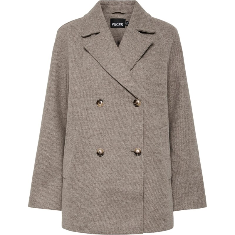 PIECES Prechodný kabát PCMarbel farby bahna 63211223