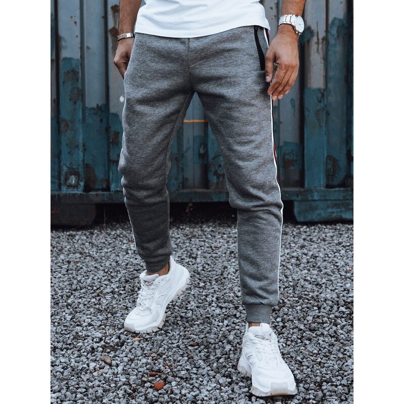 Dstreet Moderné grafitové pánske tepláky 63232728