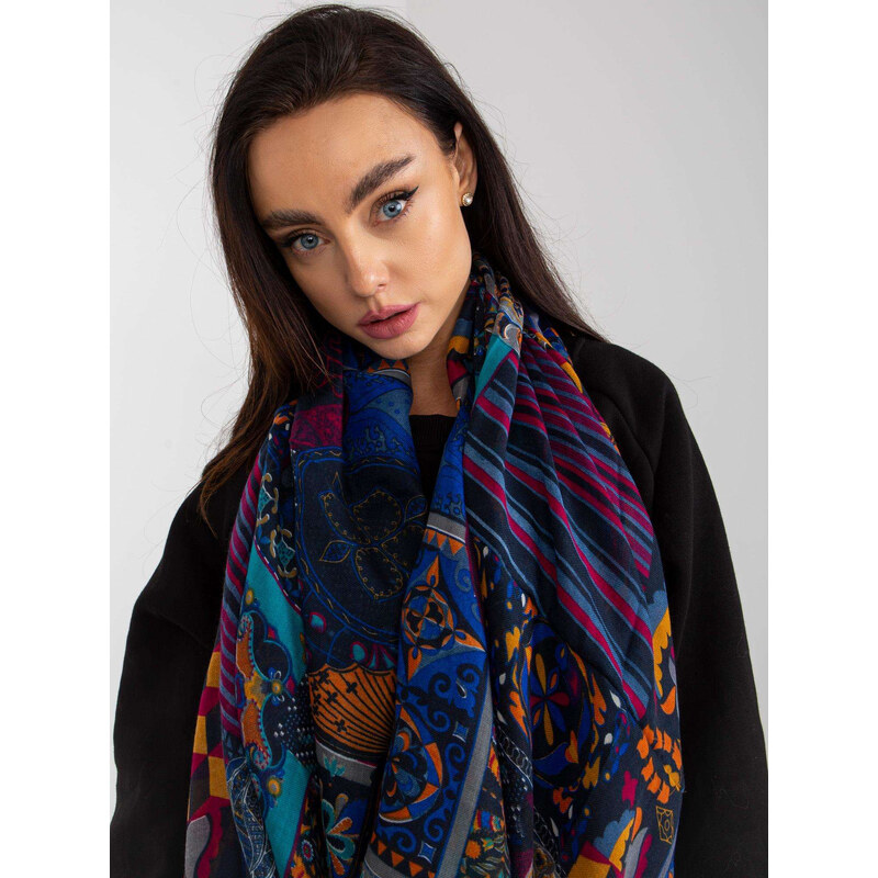 BASIC Farebná vzorovaná šatka -AT-KM-ENEC-A9.91 35713649